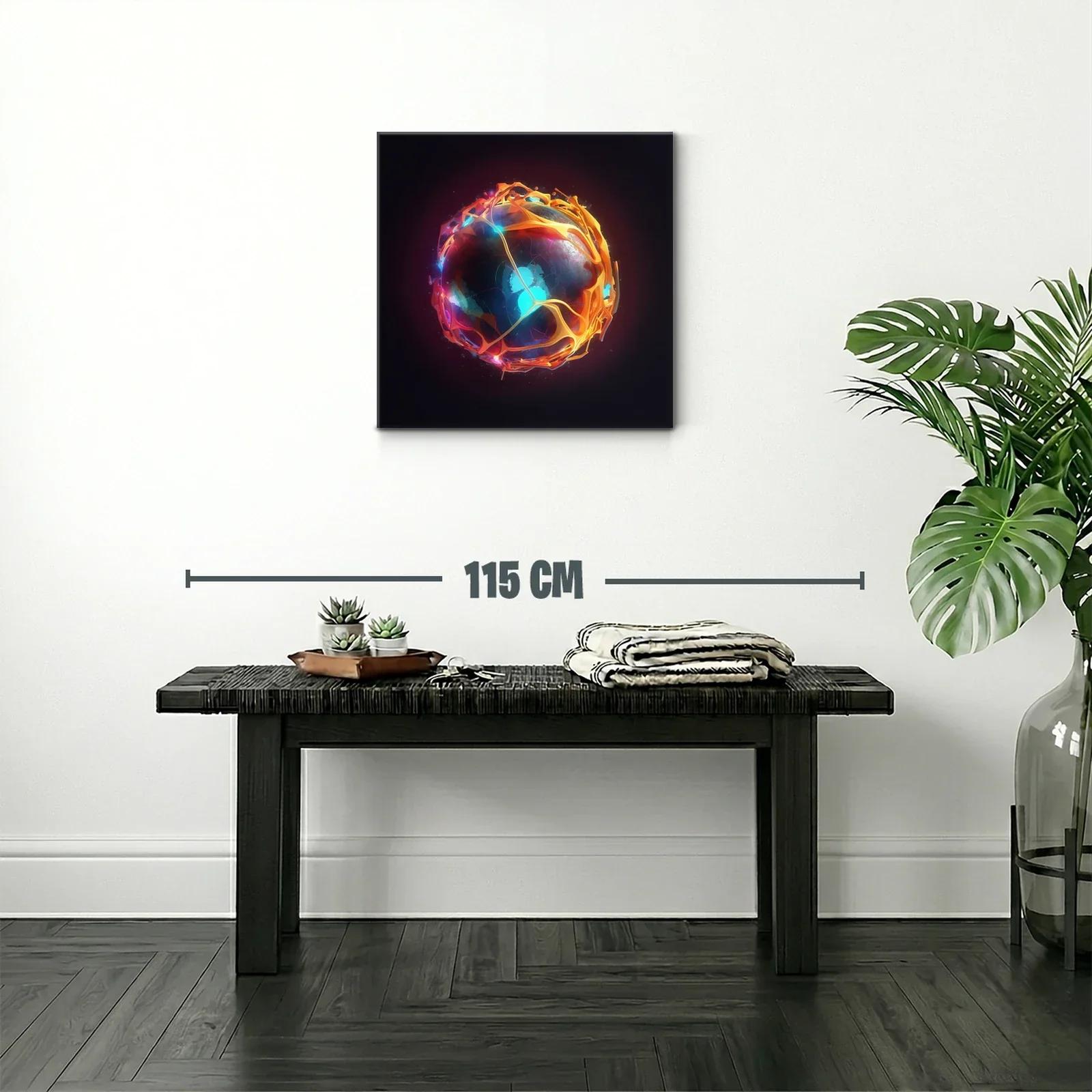 Esfera luminosa con patrones abstractos y energía vibrante — miniatura 2