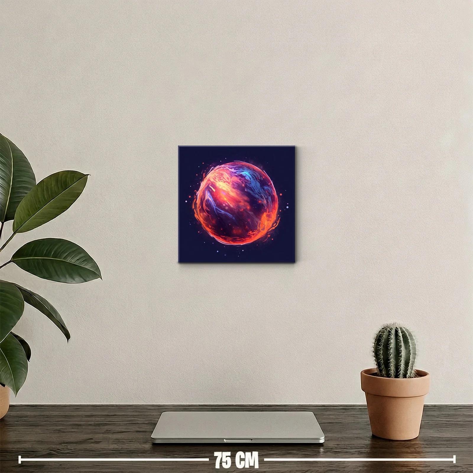 Cuadro Estrella Cósmica con Explosión de Colores Vibrantes — miniatura 2