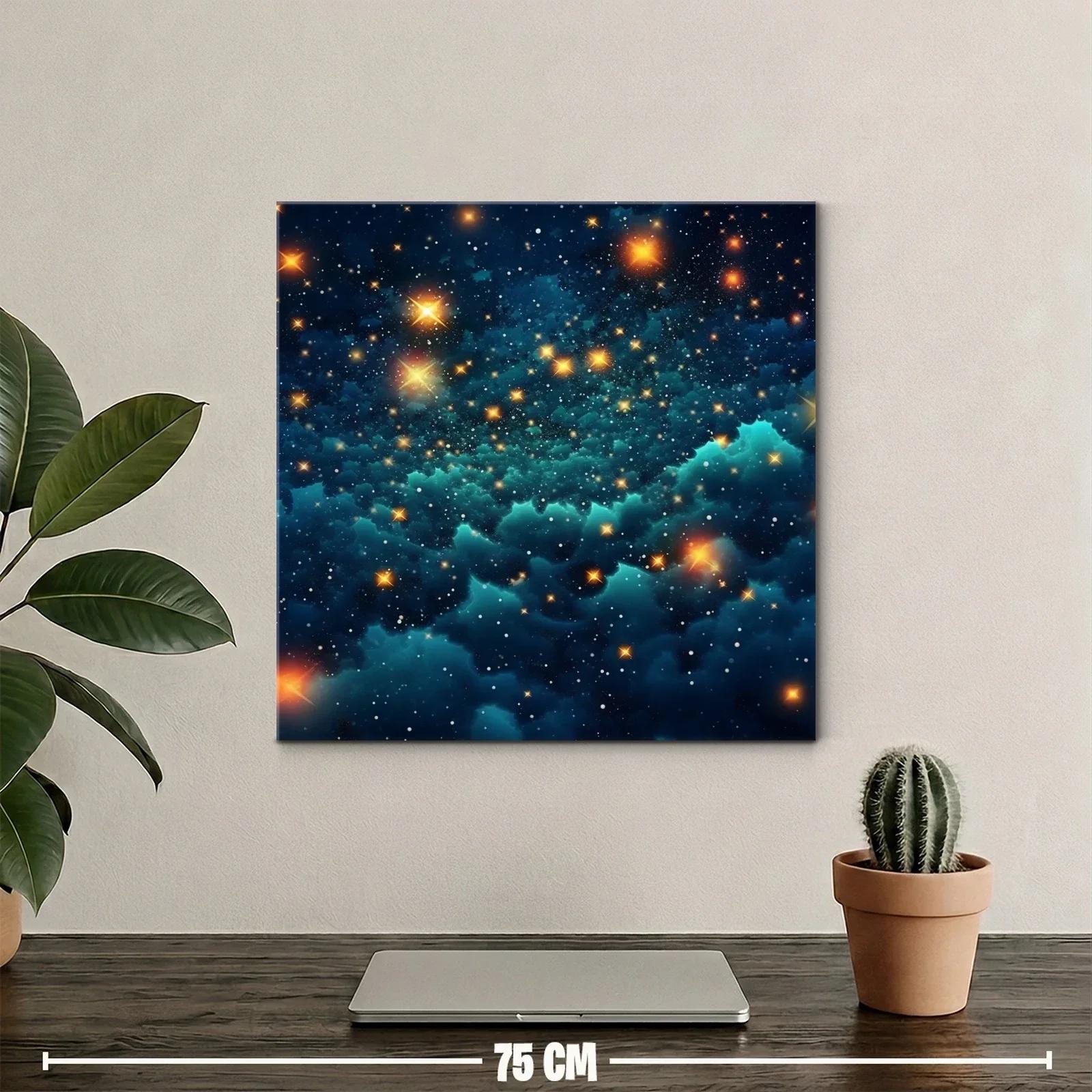 Cuadro mágico con paisaje estelar brillante y nebulosas — miniatura 2