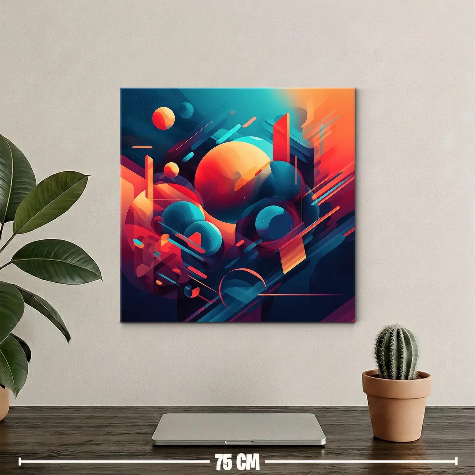 Composición vibrante con formas geométricas y contrastes intensos — miniatura 2