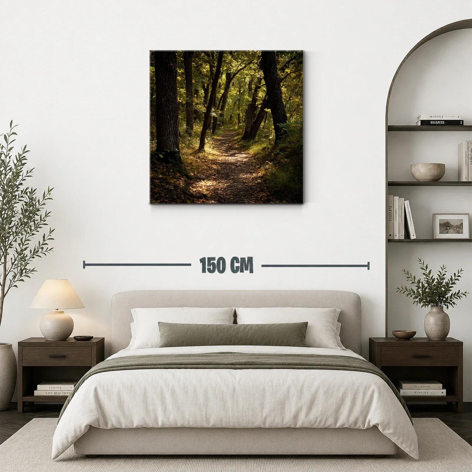 Camino Serene entre Árboles en Luz Dorada — miniatura 3