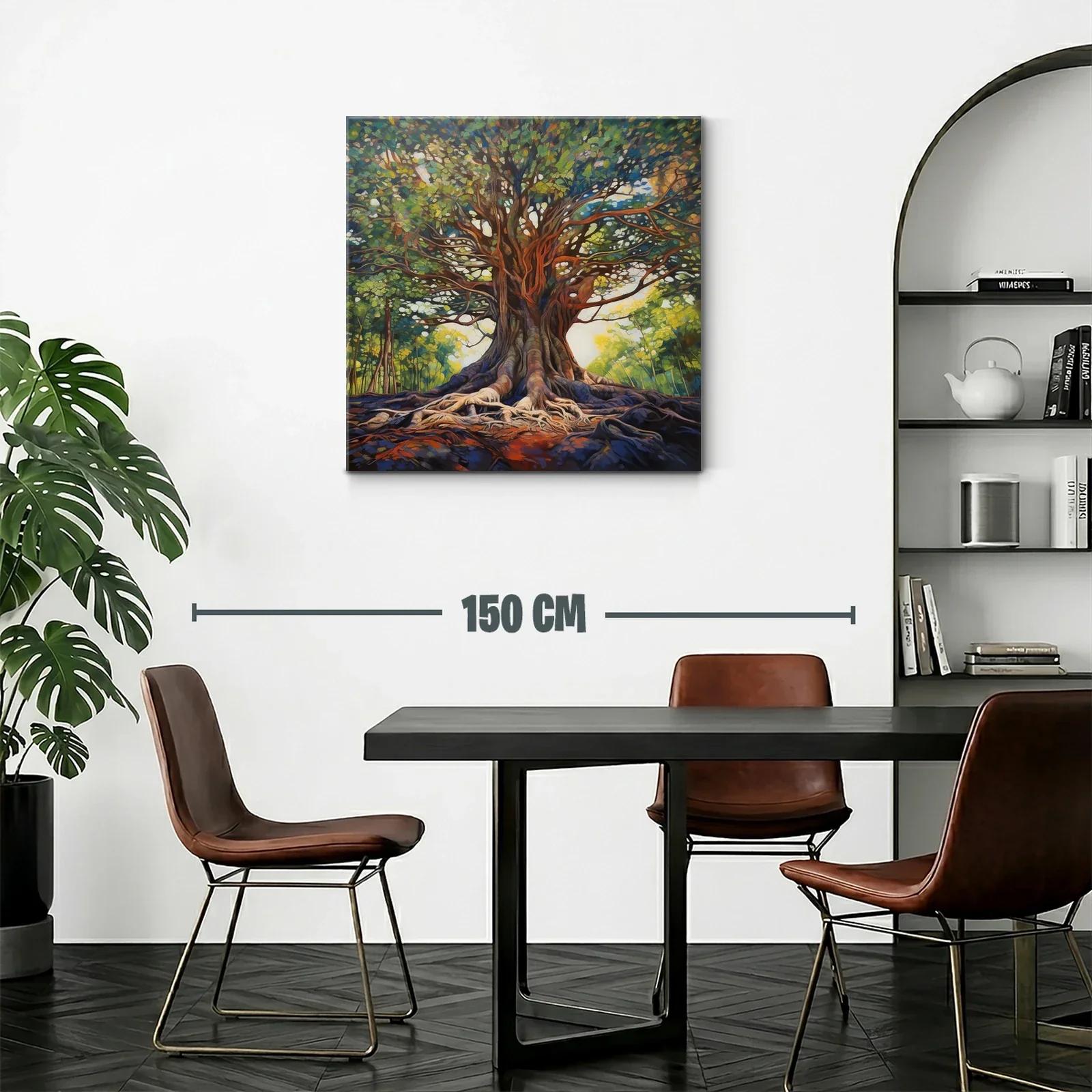 Árbol majestuoso con raíces expuestas y follaje vibrante — miniatura 2