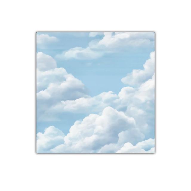 Cuadro decorativo de nubes en cielo azul sereno