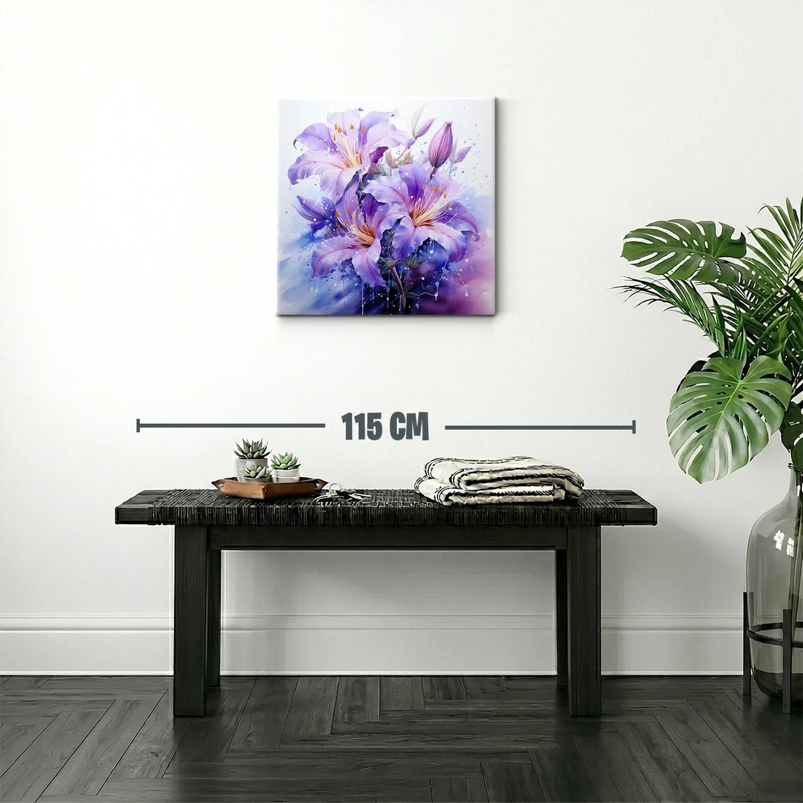 Flores Líricas en Tonos Violetas y Lilas — miniatura 2