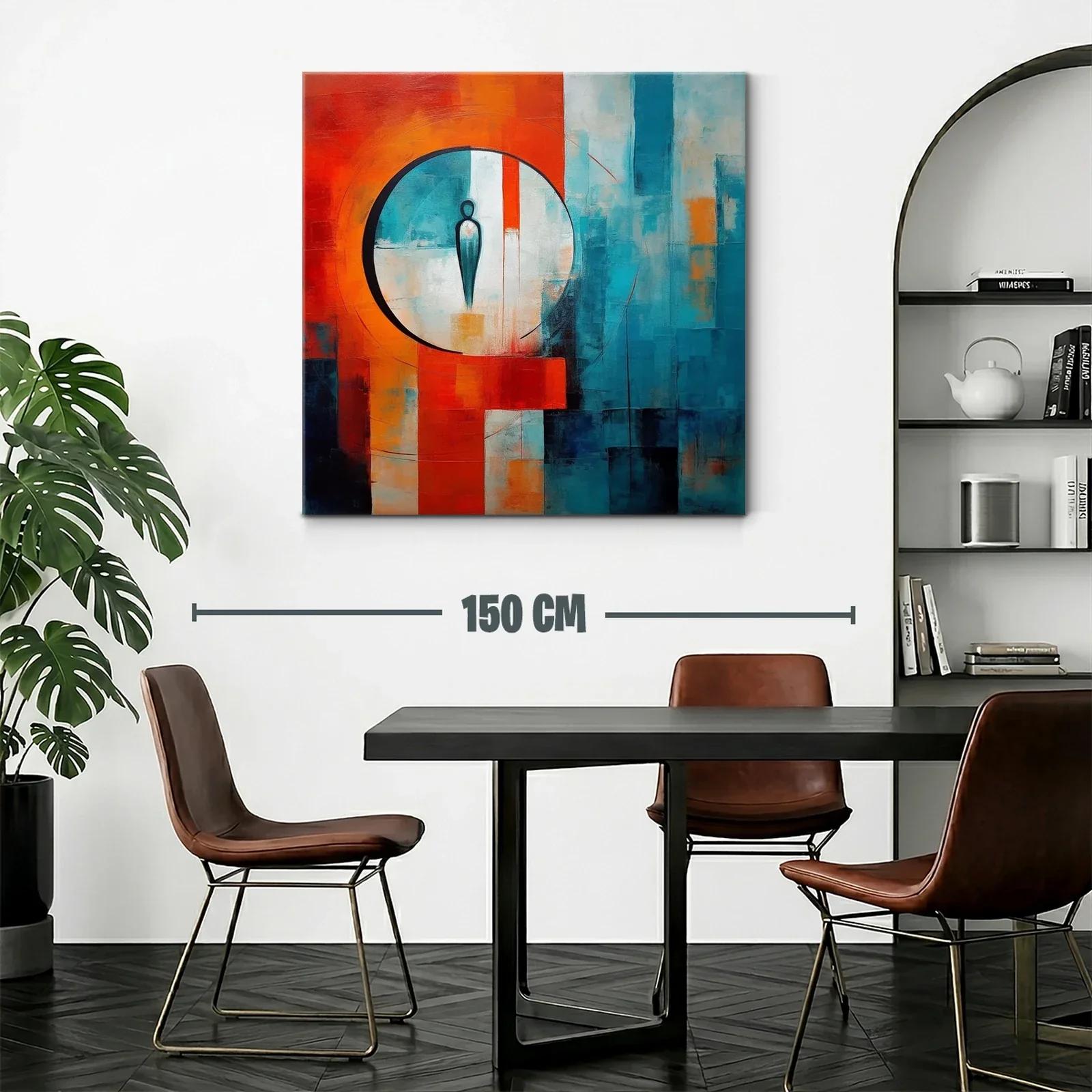 Figura abstracta en contraste vibrante y armonioso — miniatura 2
