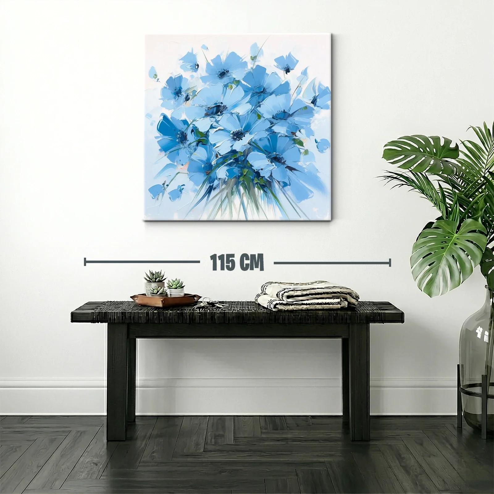 Ramo de flores azules para un espacio sereno y elegante — miniatura 2