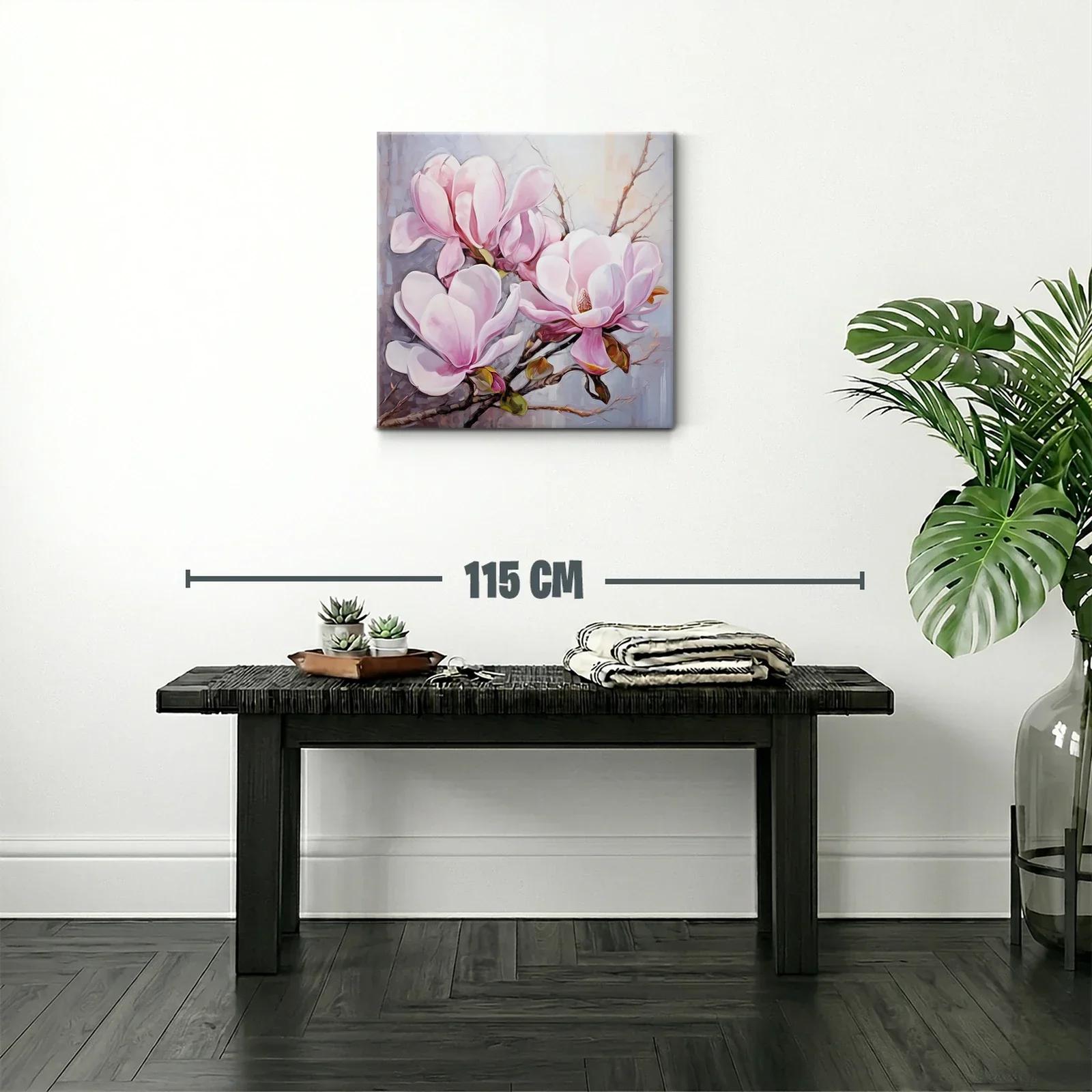 Delicadas flores de magnolia en tonos rosados y blancos — miniatura 2