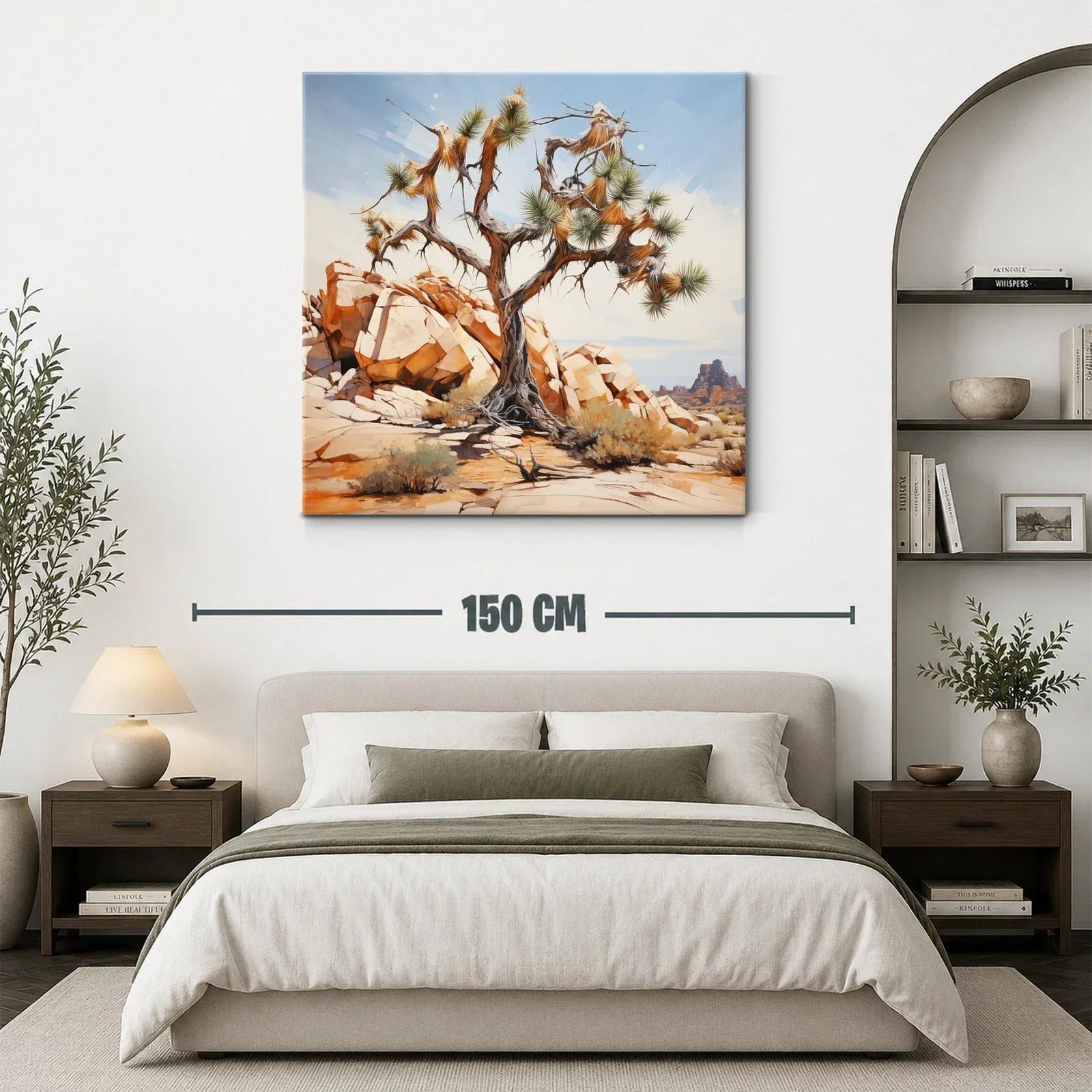 Árbol solitario en paisaje desértico iluminado al sol — miniatura 3