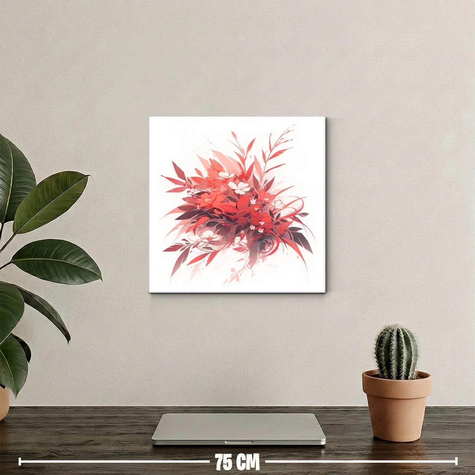 Composición floral en tonos cálidos y vibrantes — miniatura 2