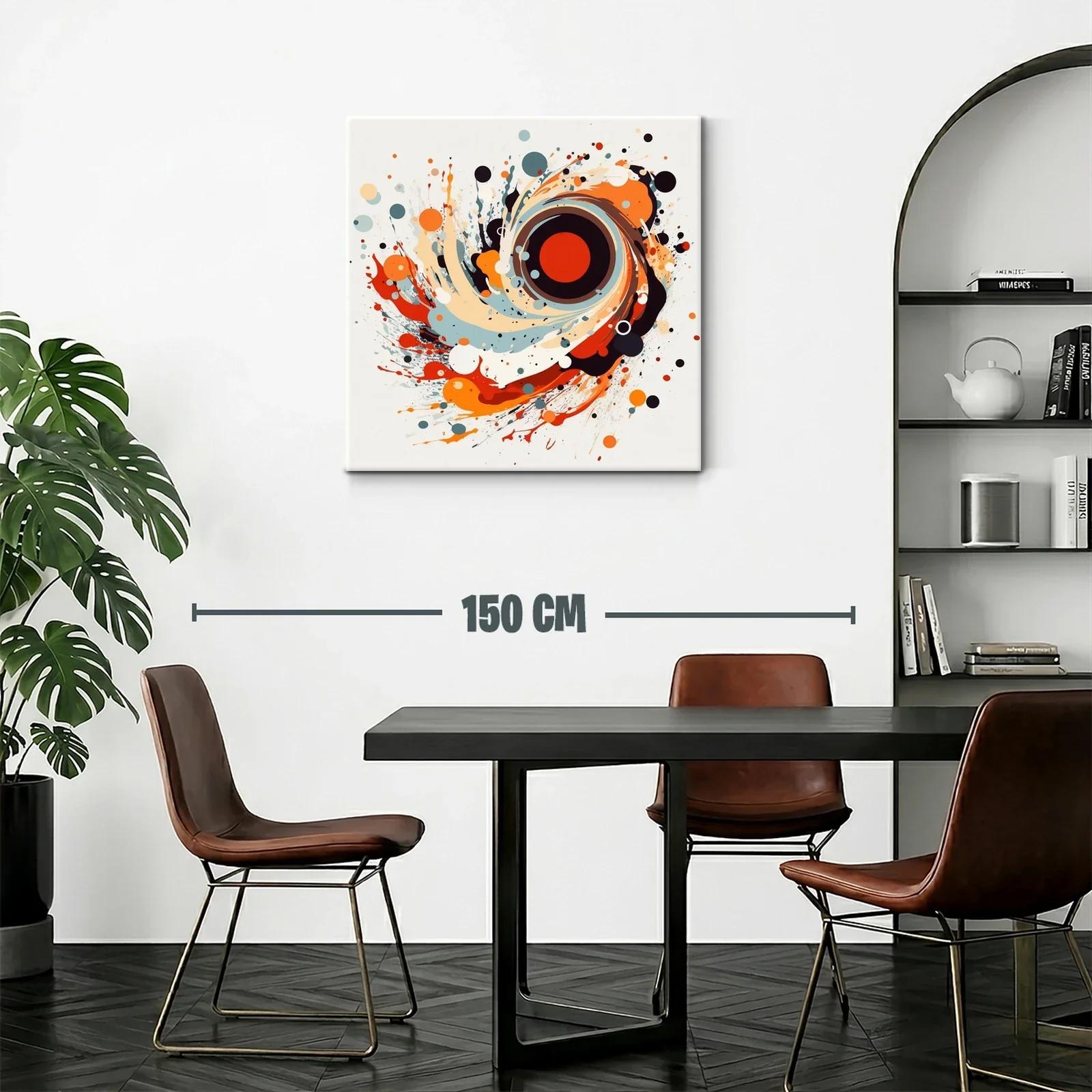Explosión abstracta con tonos cálidos y contrastes vivos — miniatura 2