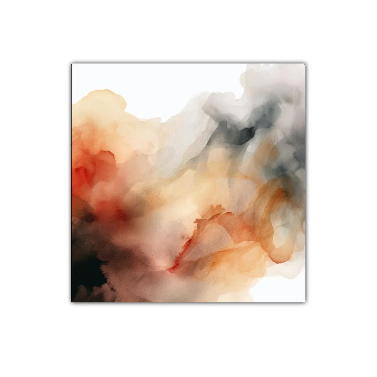 Cuadro decorativo con tonos cálidos y abstractos suaves