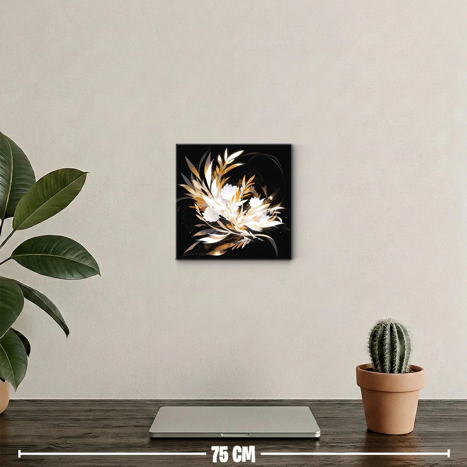 Composición floral luminosa en tonos dorados y blancos — miniatura 2