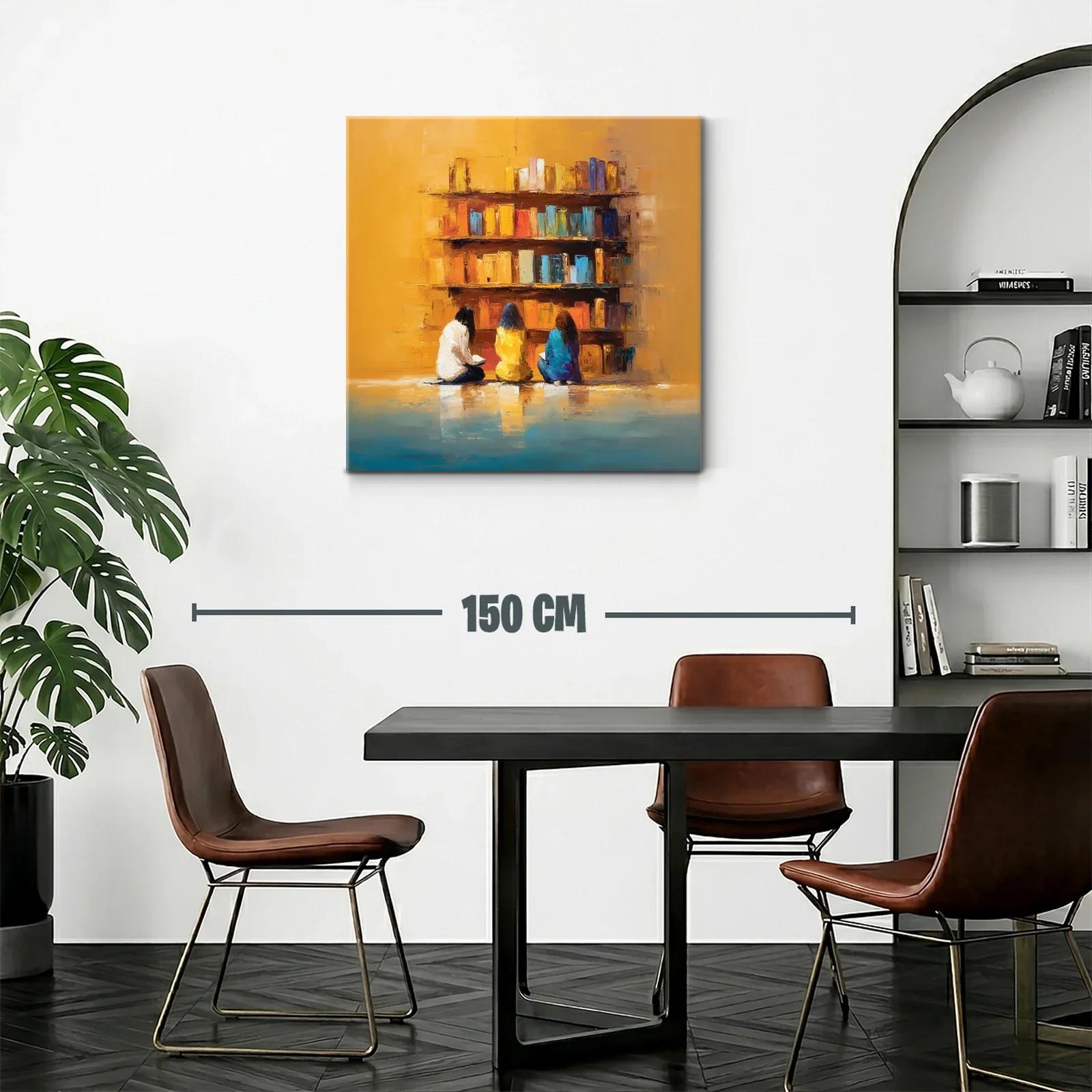Tranquilidad y lectura en tonos cálidos y azules — miniatura 2