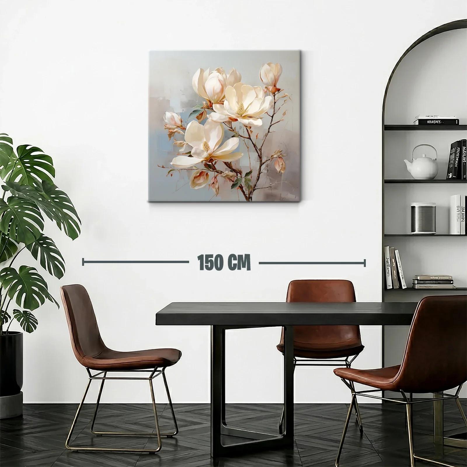 Elegancia natural con flores blancas y tonos neutros — miniatura 2