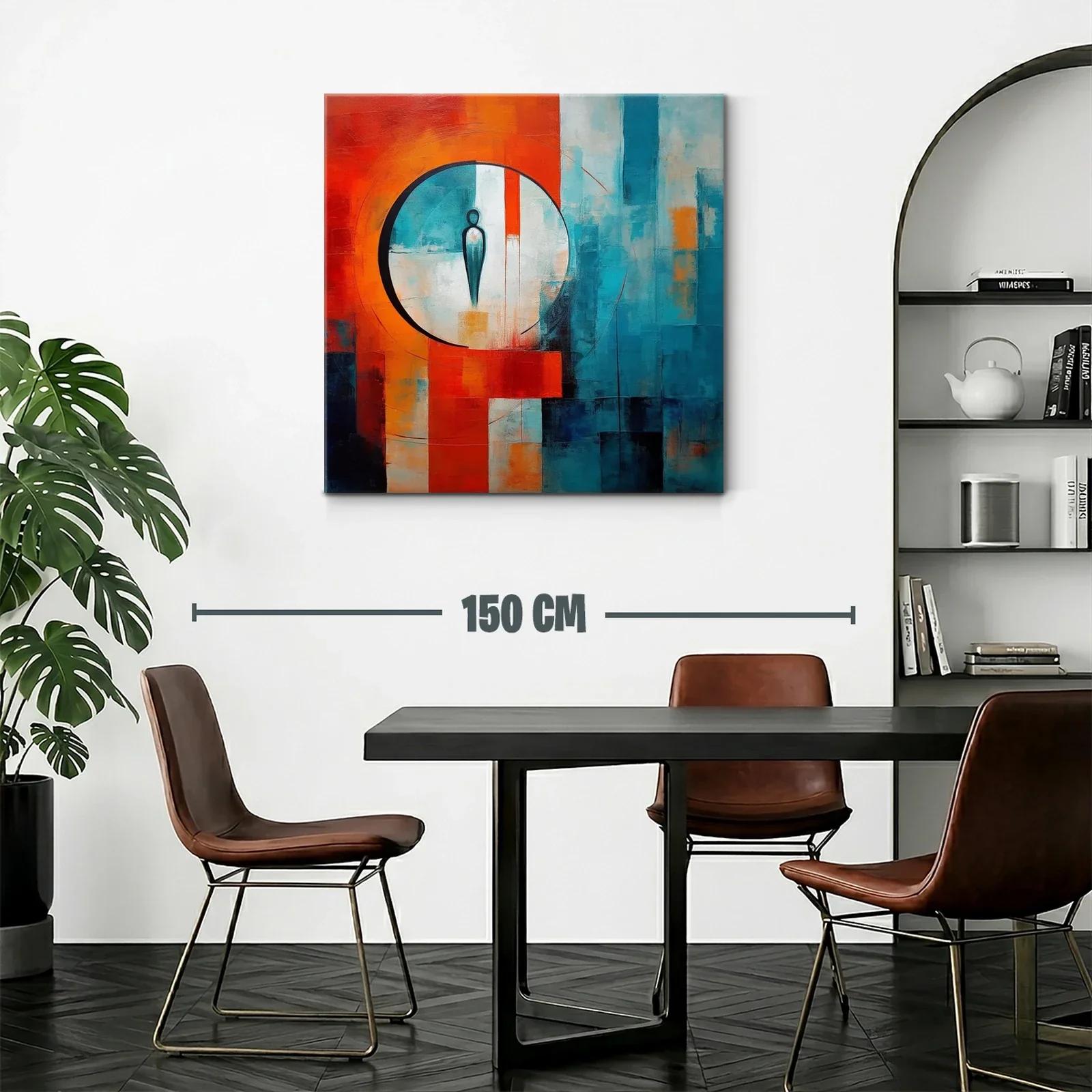 Figura abstracta en contraste vibrante y armonioso — miniatura 2