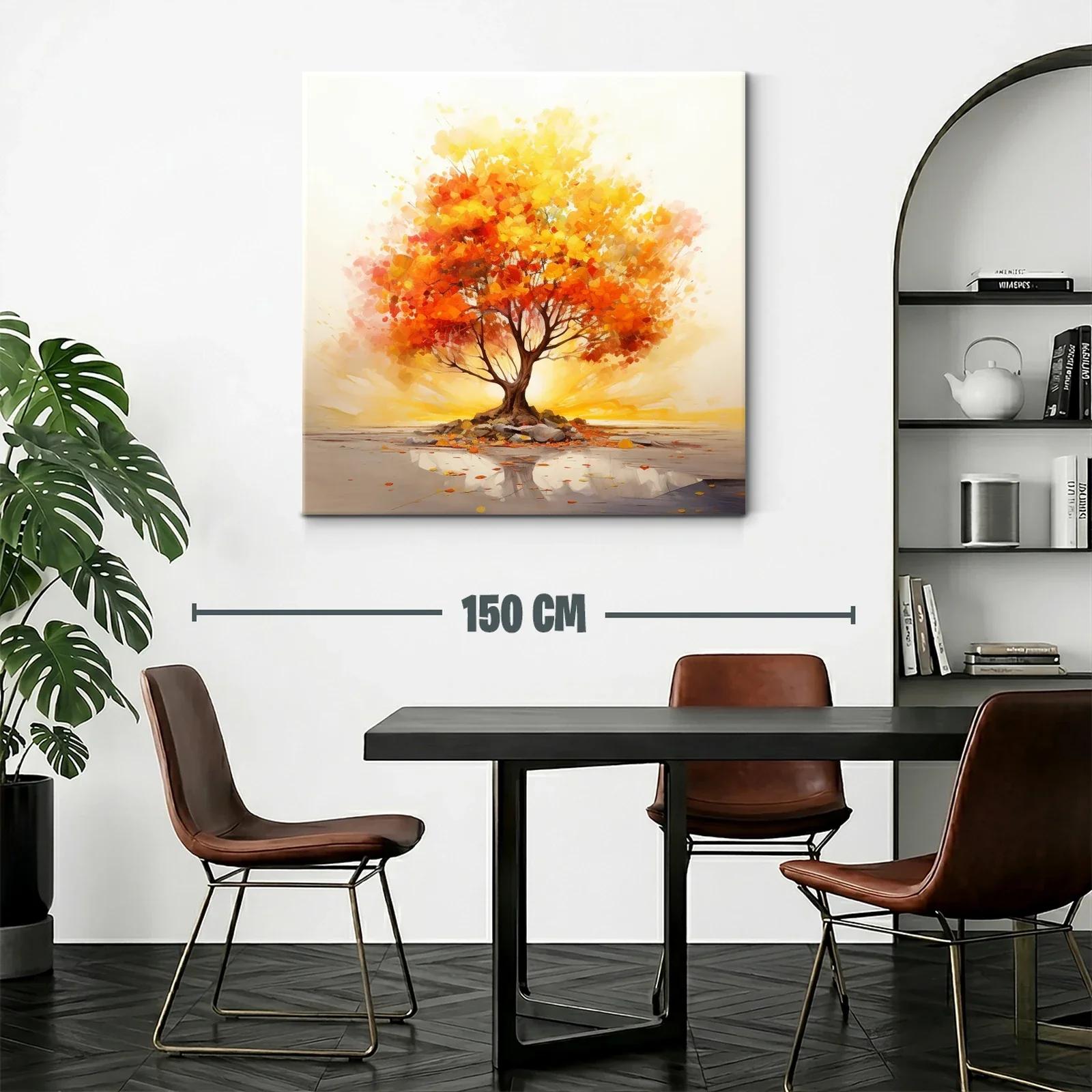 Árbol en tonos cálidos que emana luz interior — miniatura 2