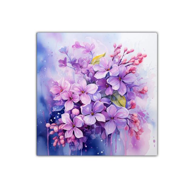 Ramo de flores en tonos violetas y rosas suaves para decorar
