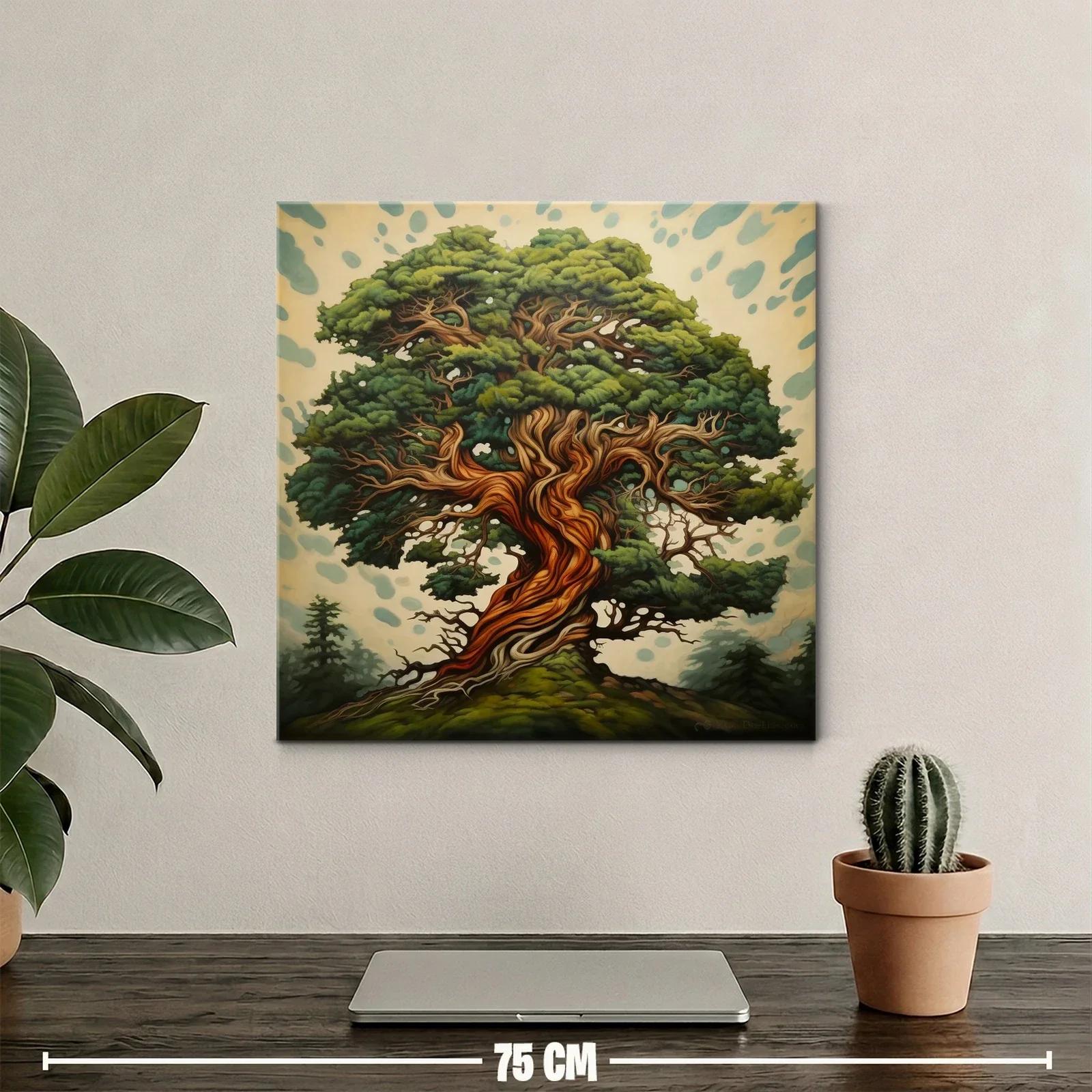 Árbol majestuoso con tronco en espiral y follaje verde intenso — miniatura 2