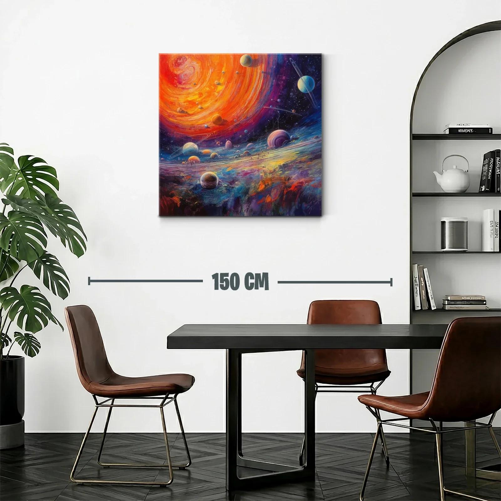 Universo Vibrante con Planetas en Movimiento — miniatura 2