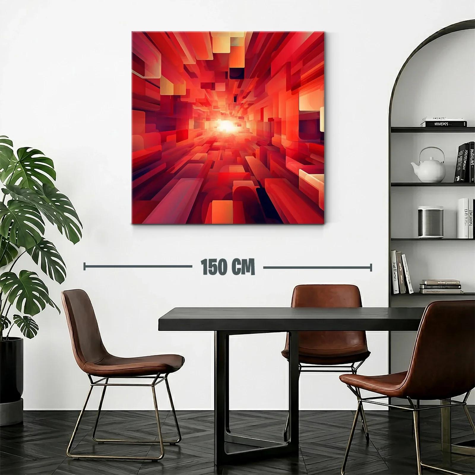 Arte abstracto en tonos cálidos con profundidad luminosa — miniatura 2
