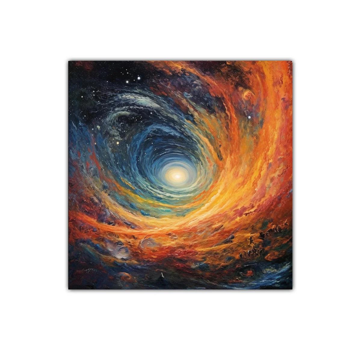 Tormenta Cósmica de Luz y Color sobre el Espacio
