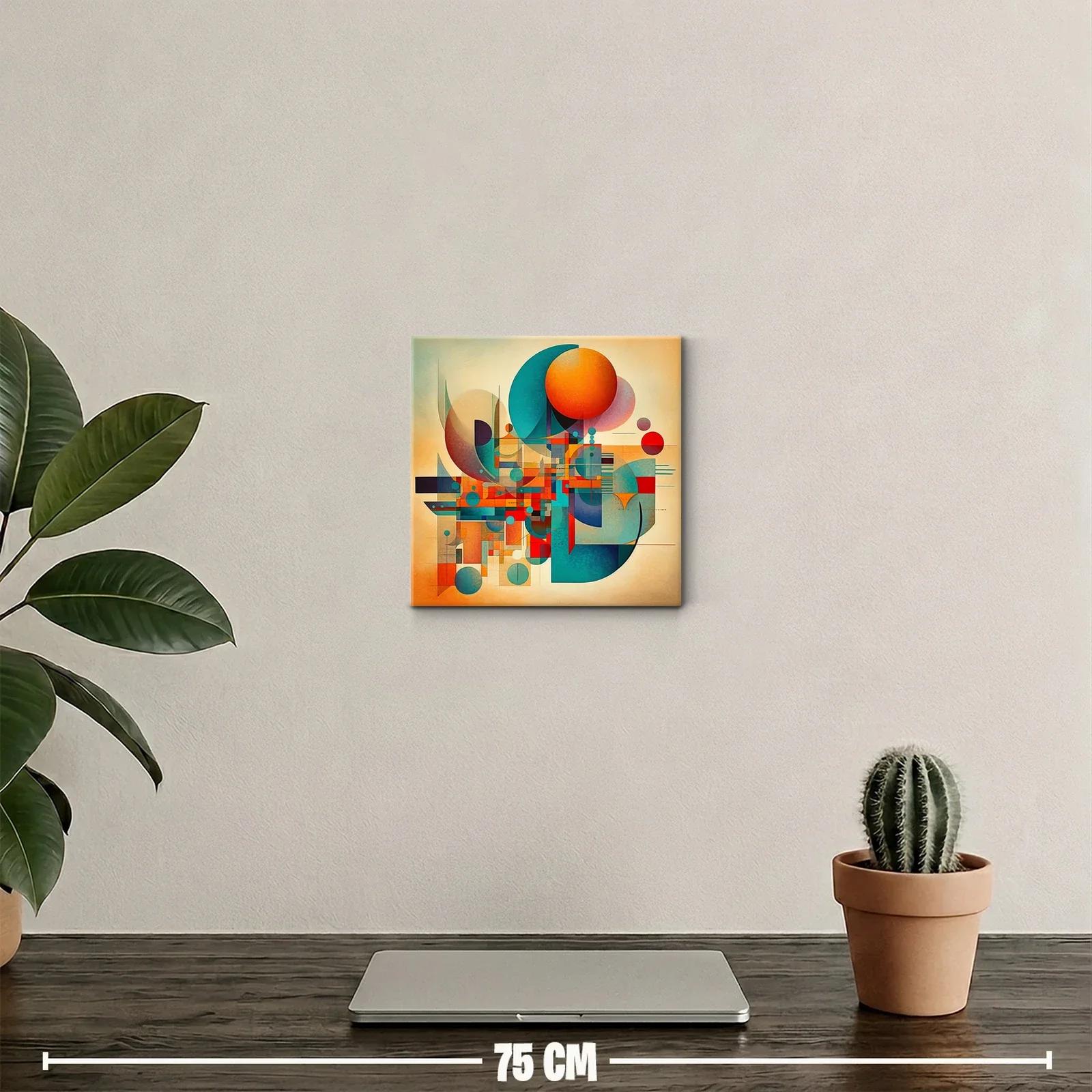 Composición abstracta vibrante con formas geométricas coloridas — miniatura 2
