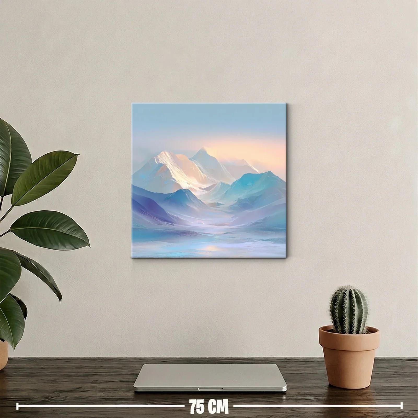 Paisaje Montañoso en Luz Suave y Tonos Pastel — miniatura 2
