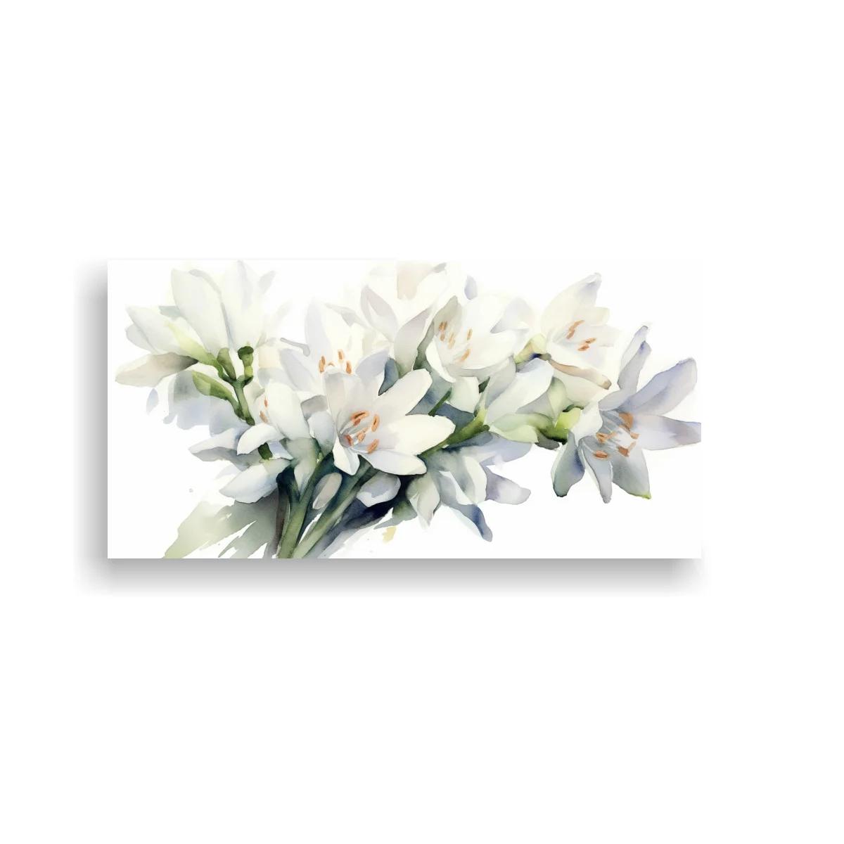Cuadro ramo de lirios blancos con estambres anaranjados — imagen principal