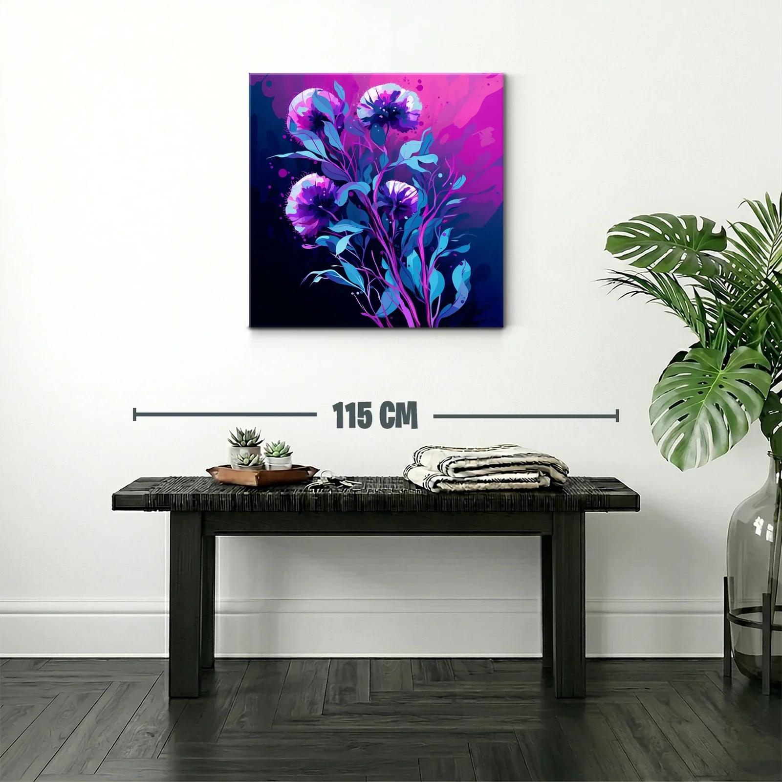 Impactante ramo floral en tonos violetas y azules intensos — miniatura 2