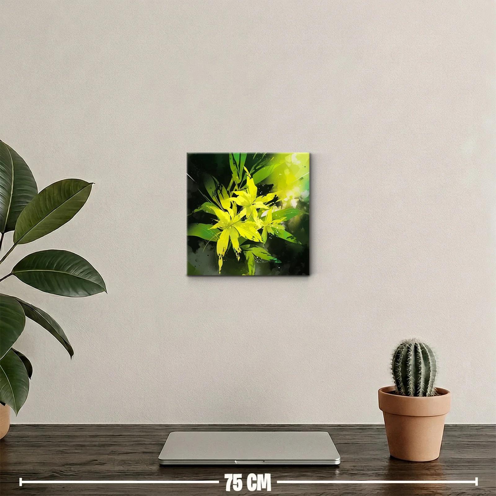 Lágrimas de luz en flores amarillas vibrantes — miniatura 2