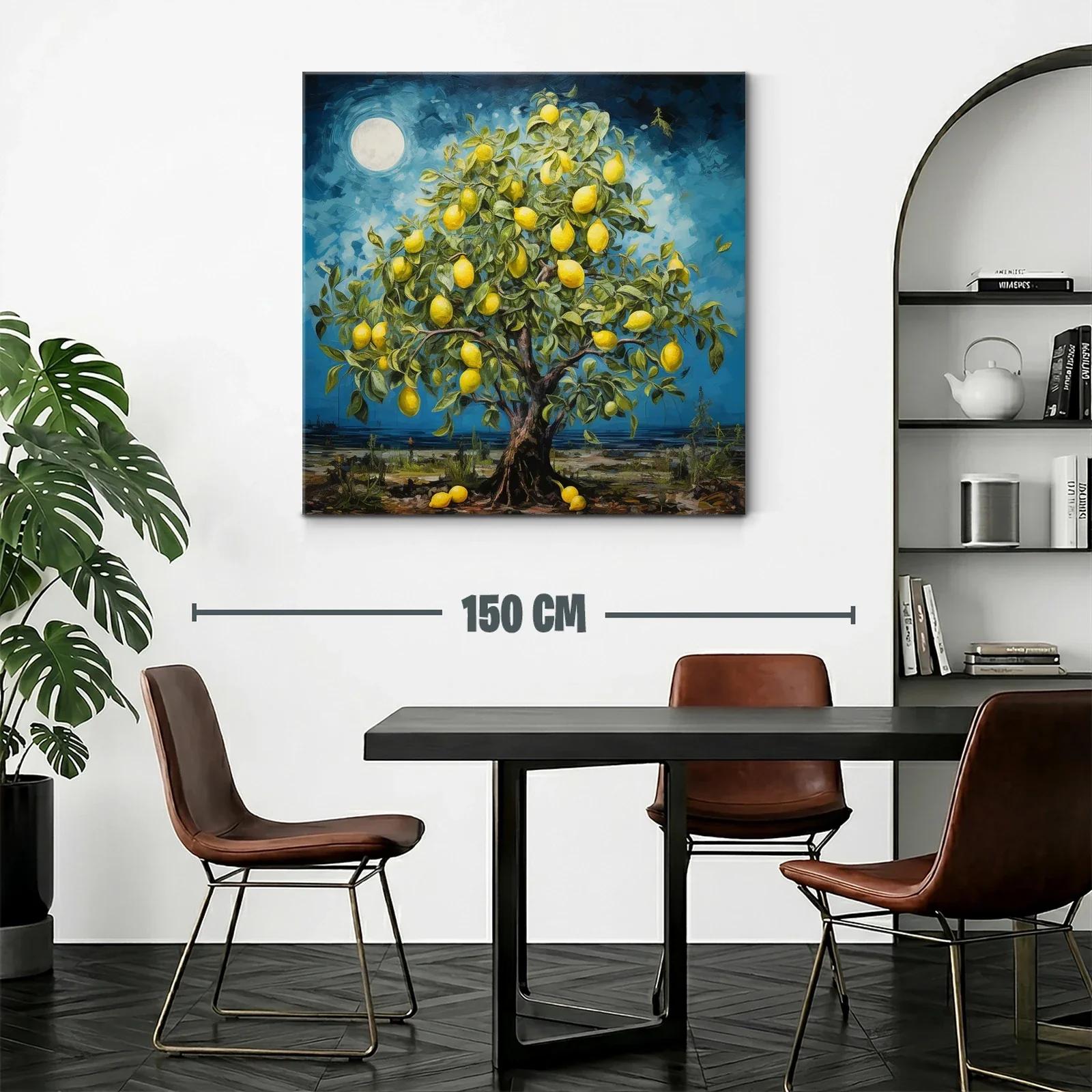 Árbol de Limones en Noche de Luna Llena — miniatura 2