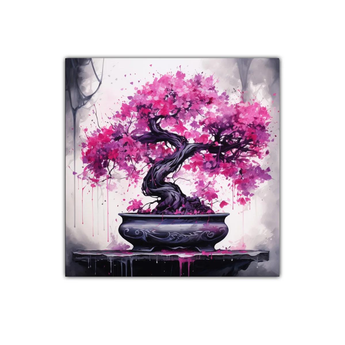 Bonsái con flores intensas para decoración elegante — miniatura 1