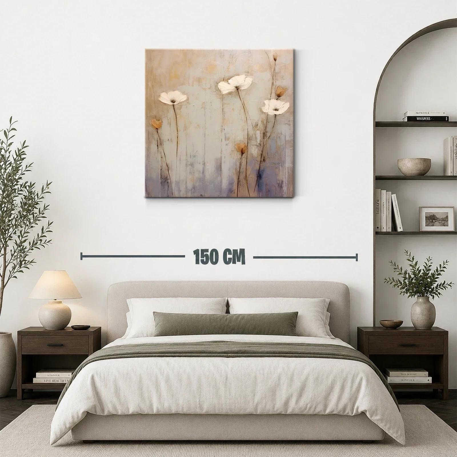 Cuadro floral con tonos neutros y aire delicado — miniatura 3
