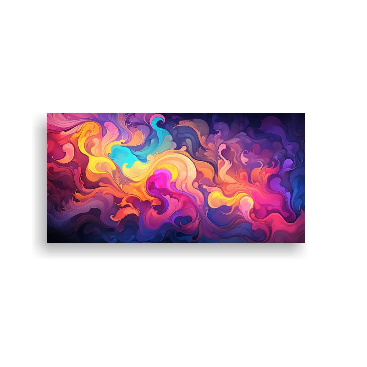 Cuadro remolinos de color en flujo panorámico — imagen principal