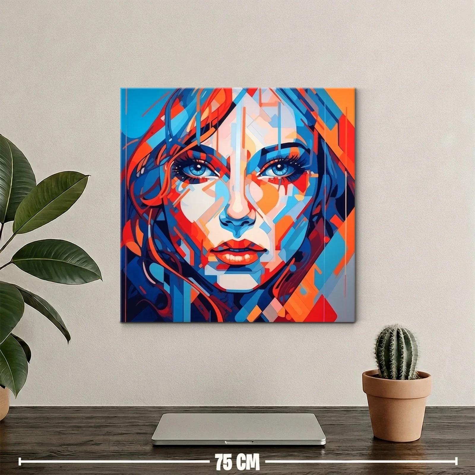 Retrato contemporáneo vibrante con contrastes intensos — miniatura 2