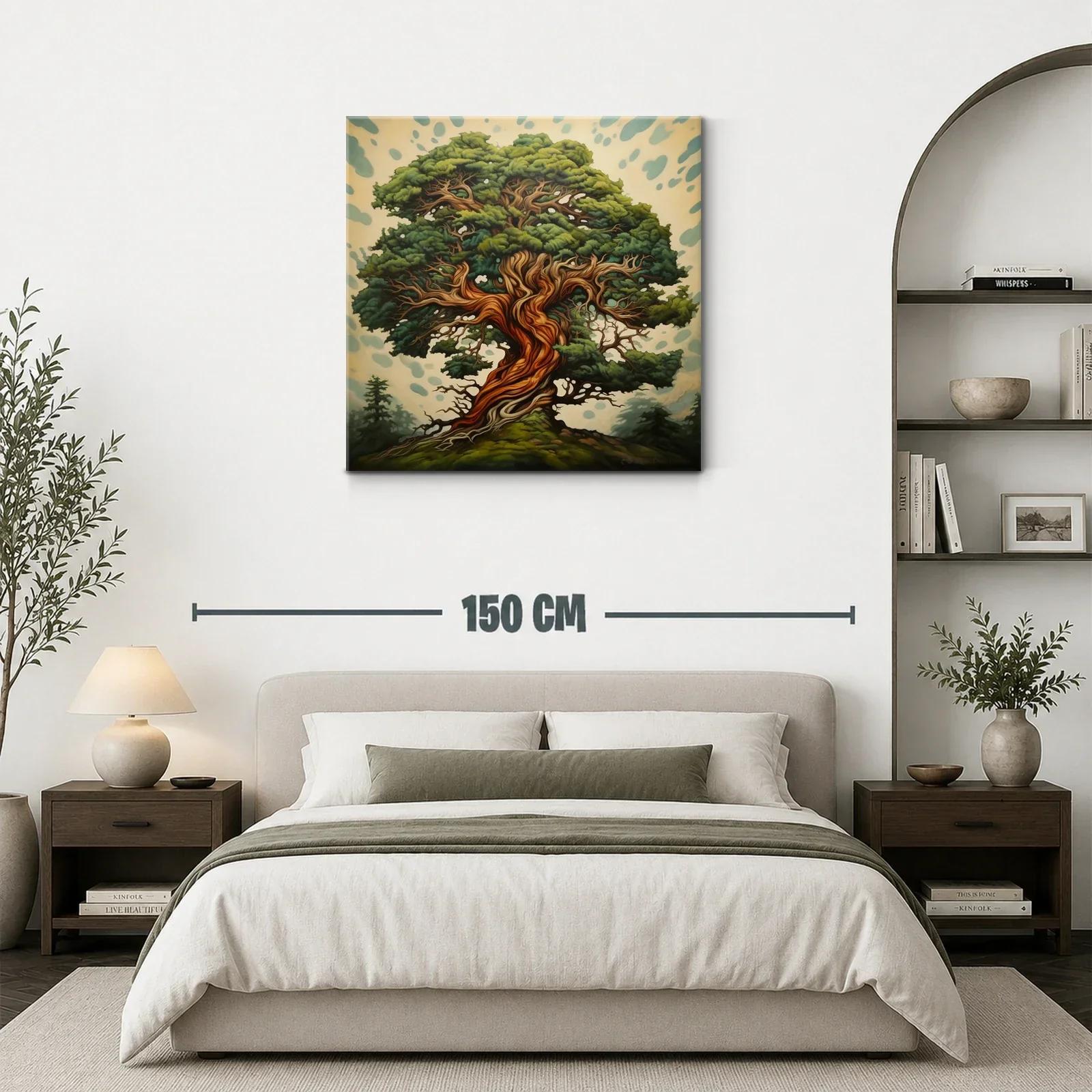 Árbol majestuoso con tronco en espiral y follaje verde intenso — miniatura 3