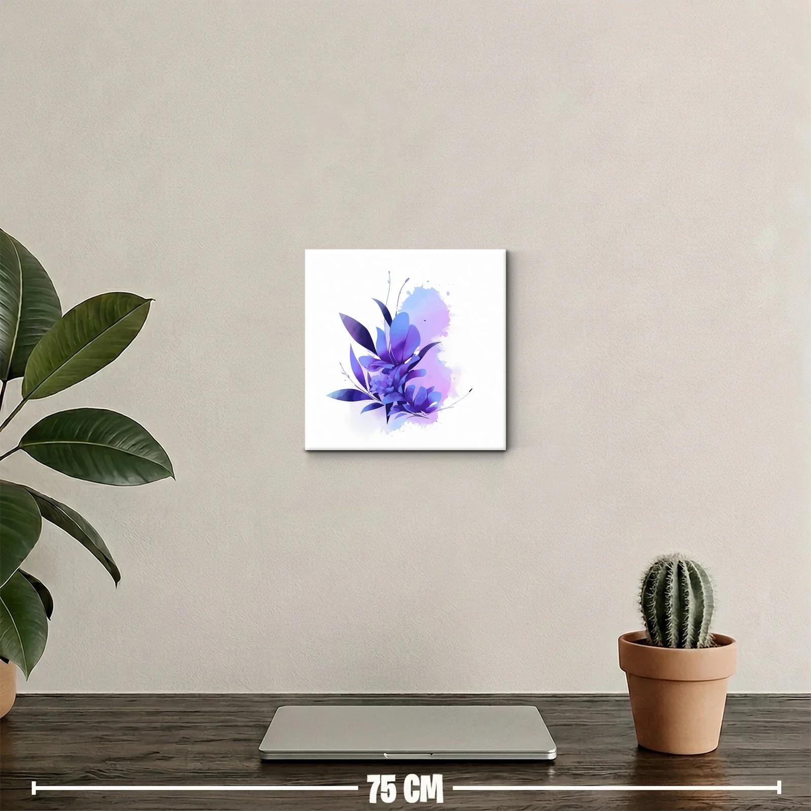 Composición floral en tonos violetas y azules suaves — miniatura 2