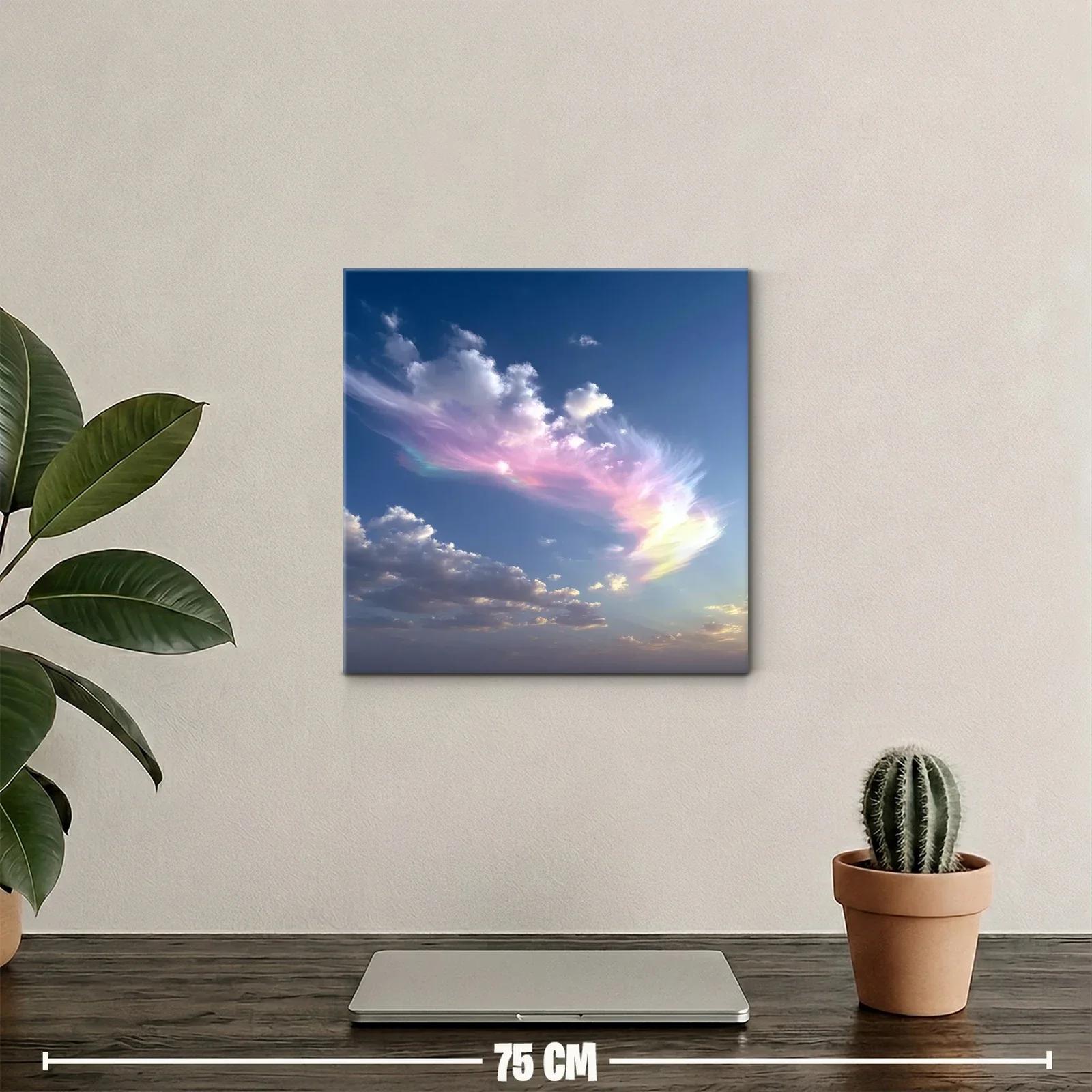Cielo etéreo con nubes en tonos pastel y azul profundo — miniatura 2