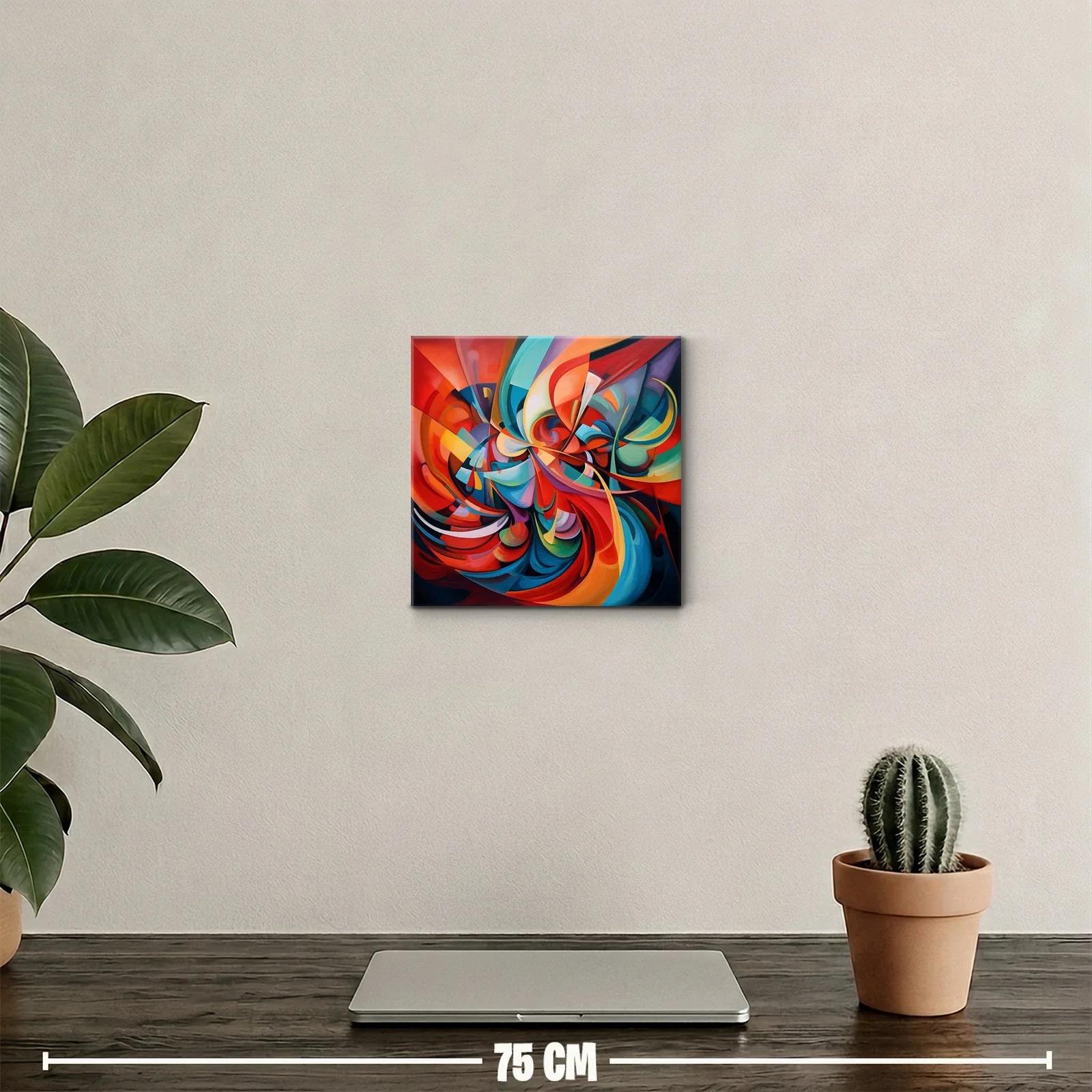 Explosión de colores vibrantes con formas dinámicas — miniatura 2