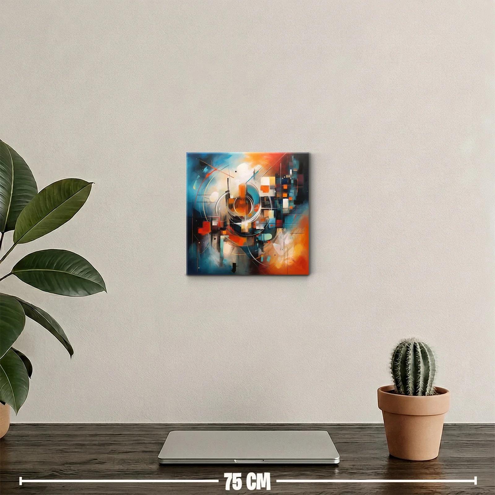 Composición abstracta con vibrantes formas geométricas — miniatura 2