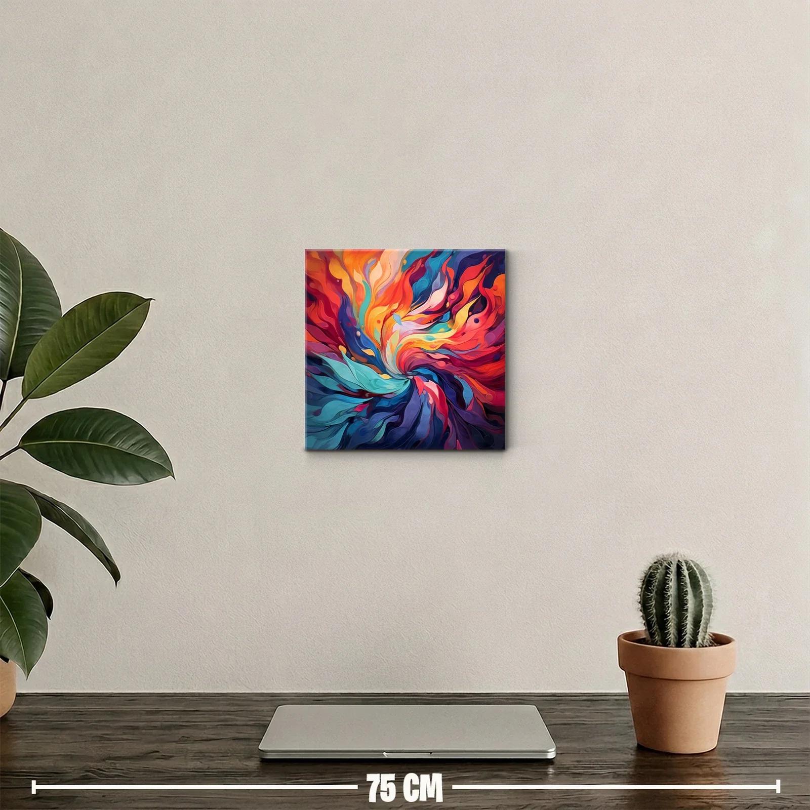 Explosión de colores vibrantes en remolino abstracto — miniatura 2