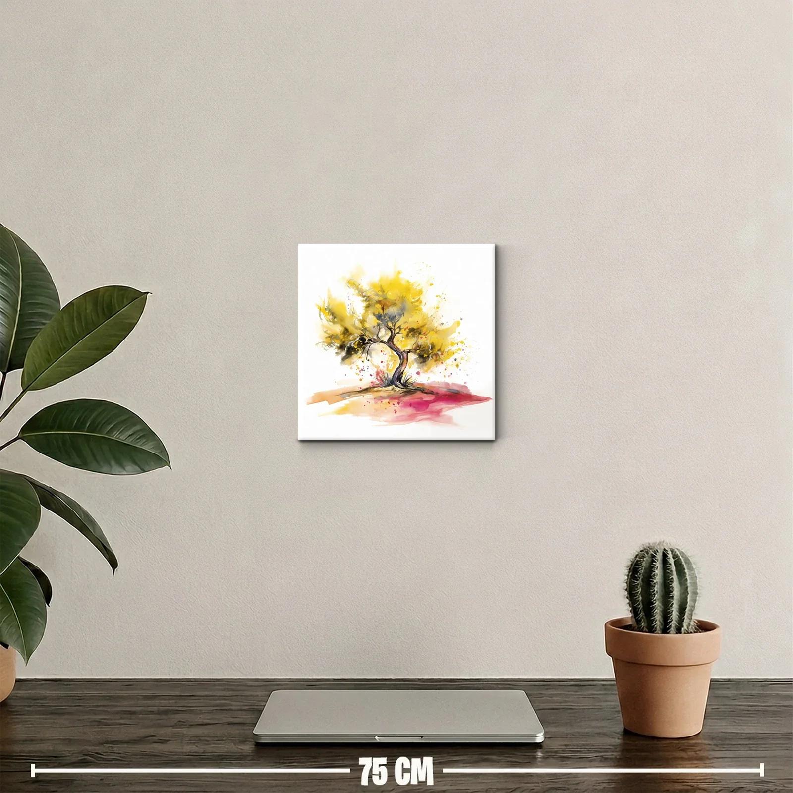 Árbol en explosión de colores otoñales vibrantes — miniatura 2