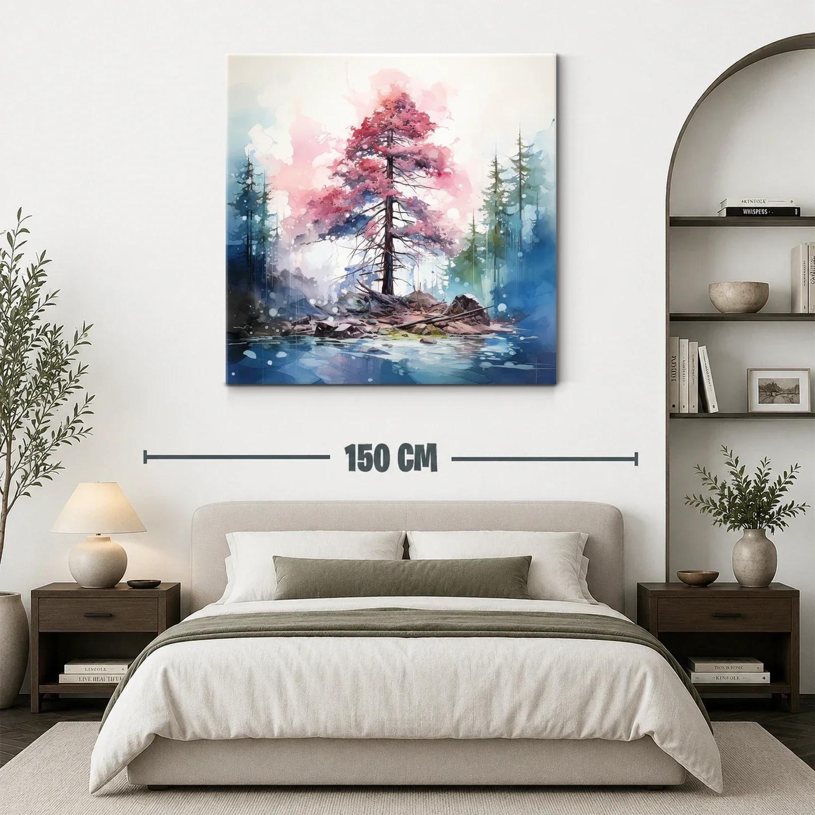 Árbol en isla con atmósfera onírica y tonos suaves — miniatura 3