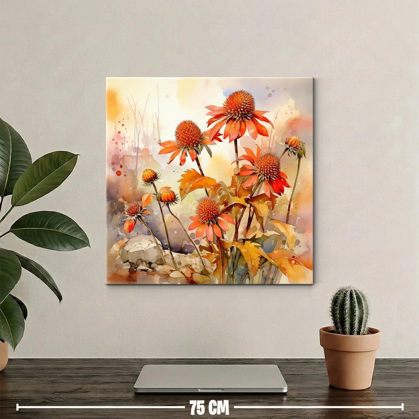Flores silvestres en tonos cálidos y otoñales — miniatura 2
