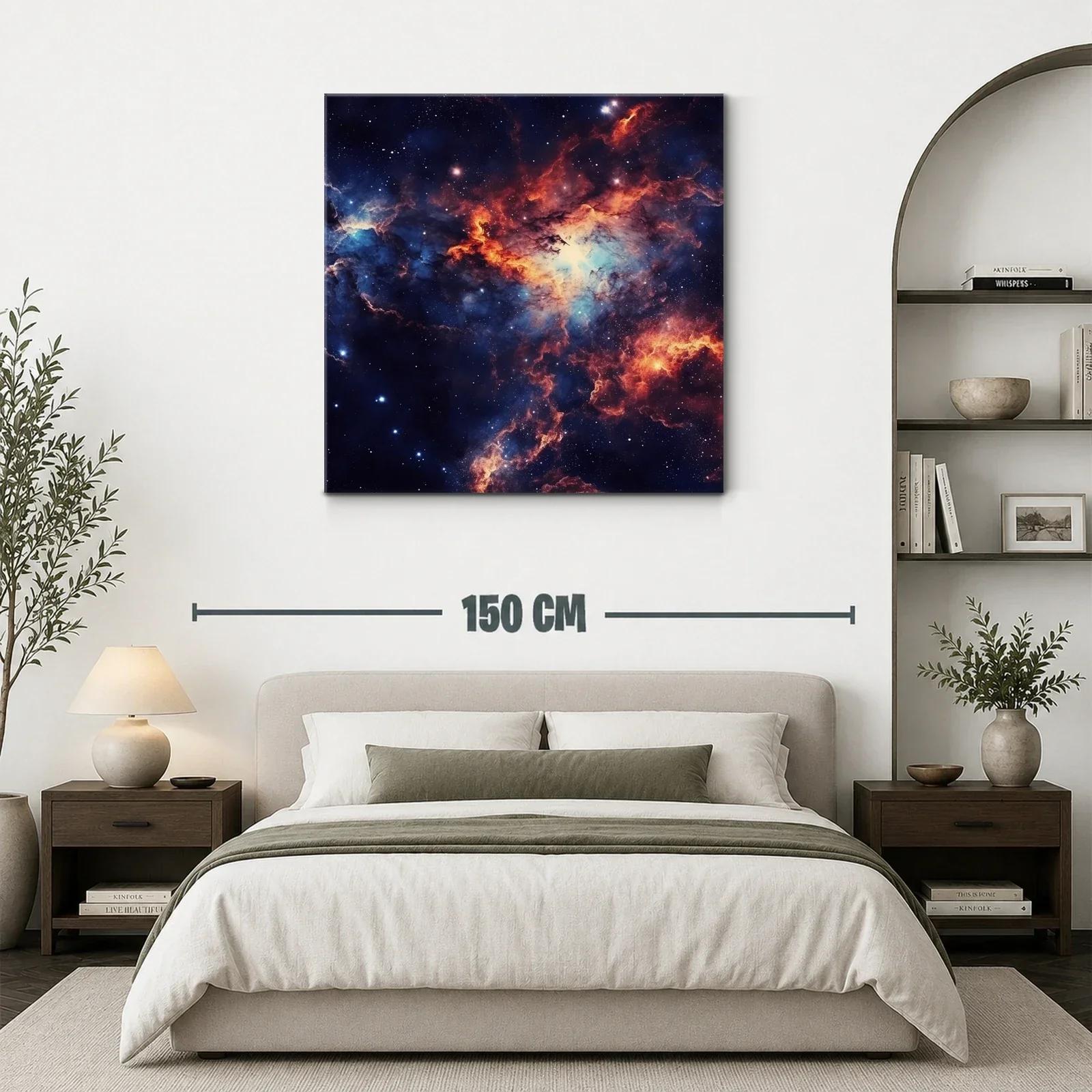 Nebulosa cósmica con vibrantes tonos de azul y naranja — miniatura 3