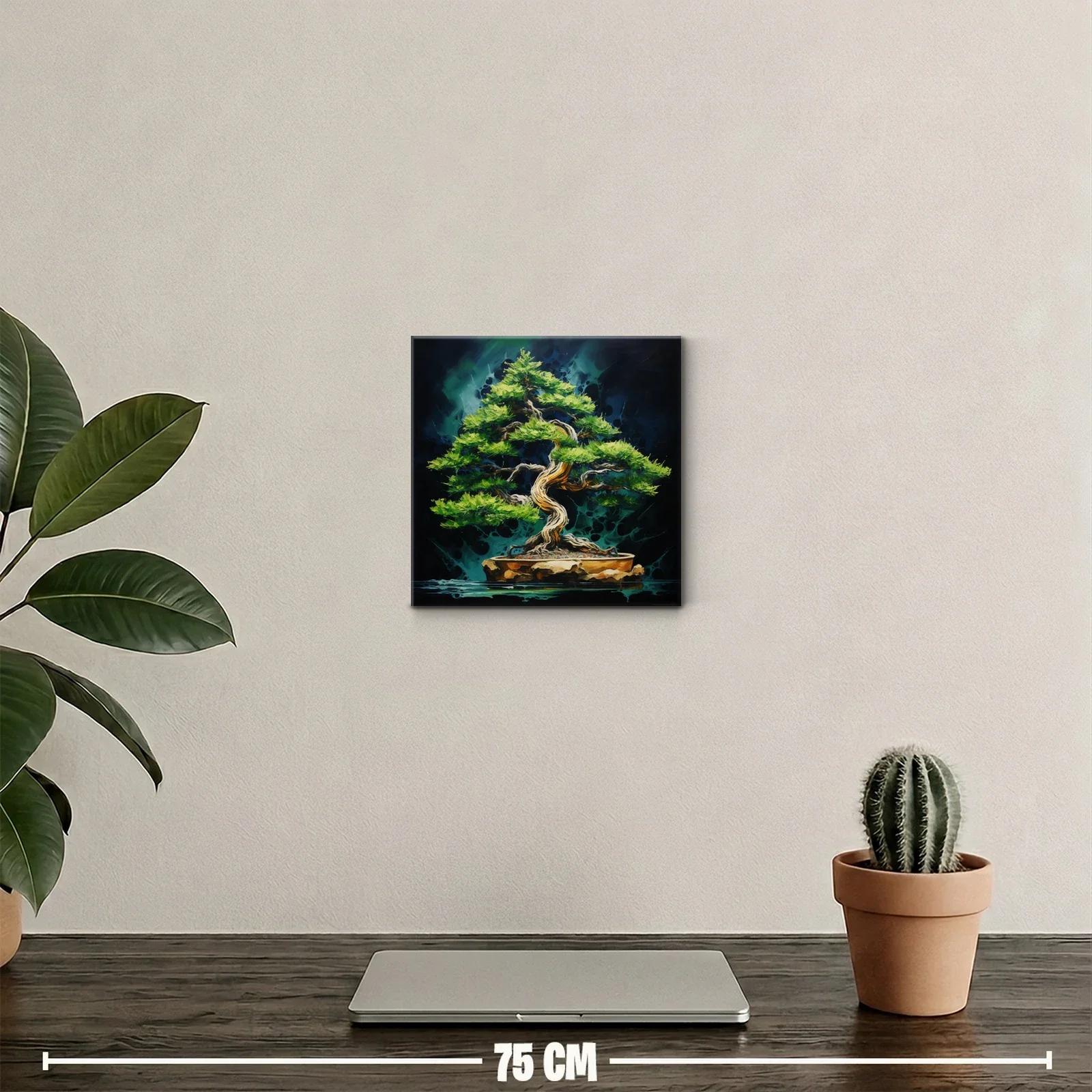 Elegancia natural de un bonsái en vibrante contraste — miniatura 2