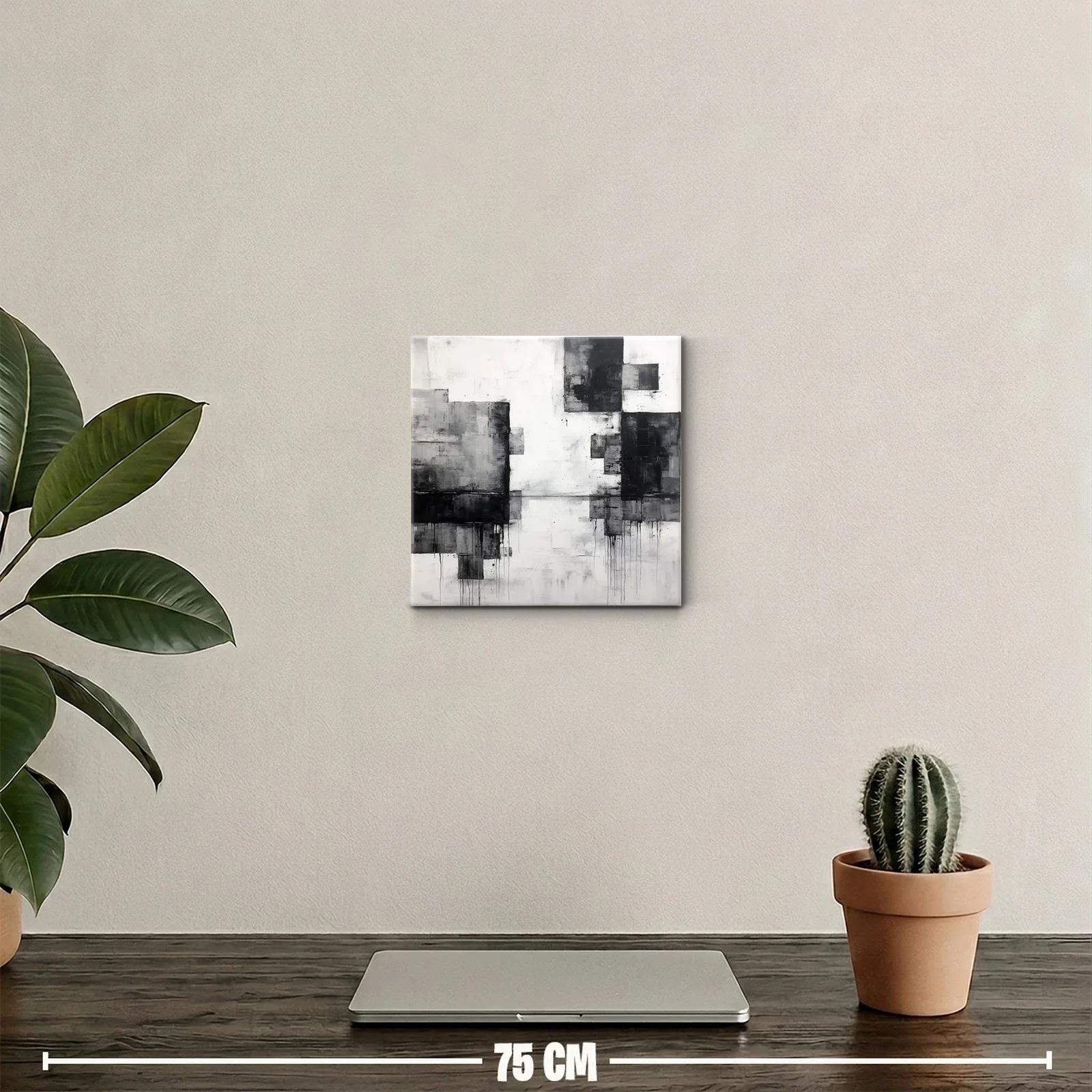 Composición abstracta en tonos grises y negros — miniatura 2