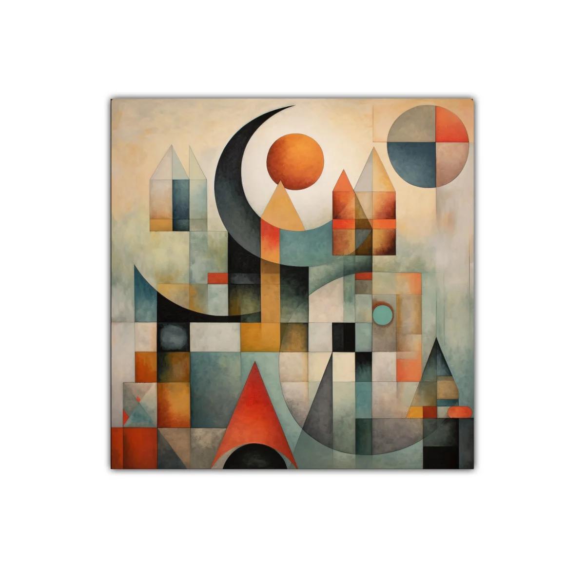 Cuadro decorativo con diseño abstracto y formas geométricas — imagen principal