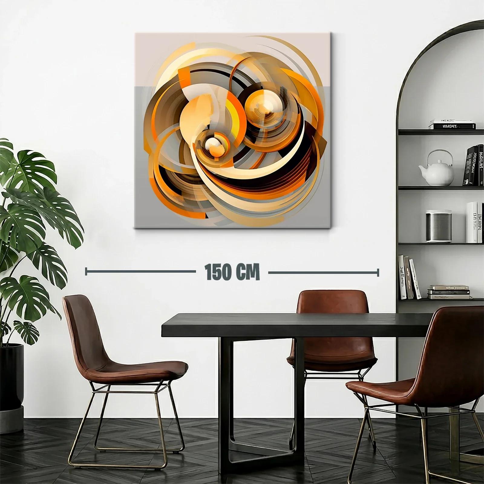 Composición Circular con Tonos Cálidos y Neutros — miniatura 2