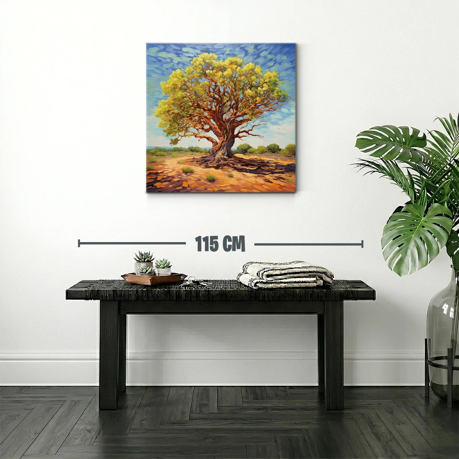 Árbol majestuoso bajo cielo azul en paisaje soleado — miniatura 2